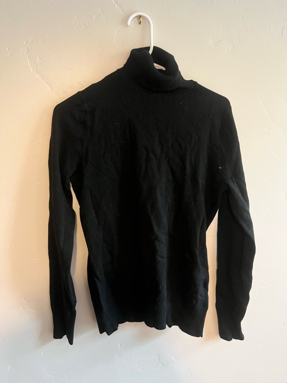 Womens  Black Turtleneck Sweater